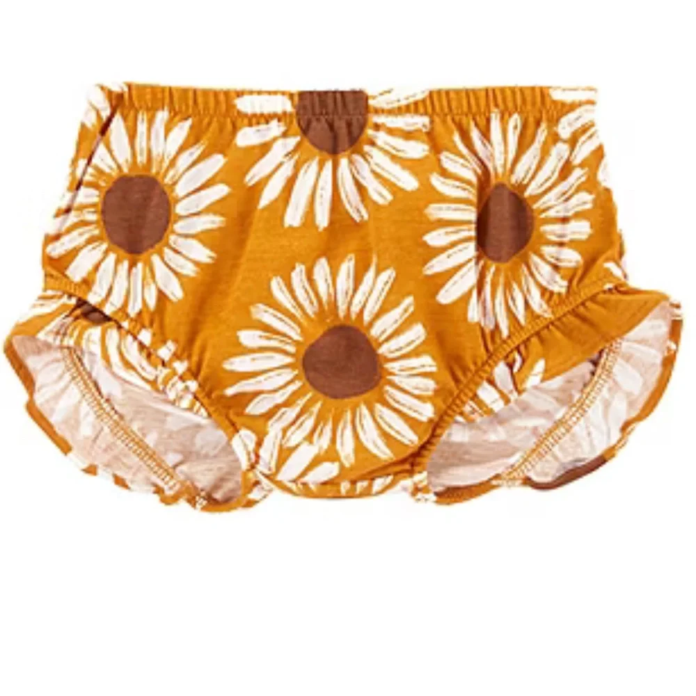 Carter’s Floral Baby Bloomers ~ Diaper Cover Short ~ Orange and White